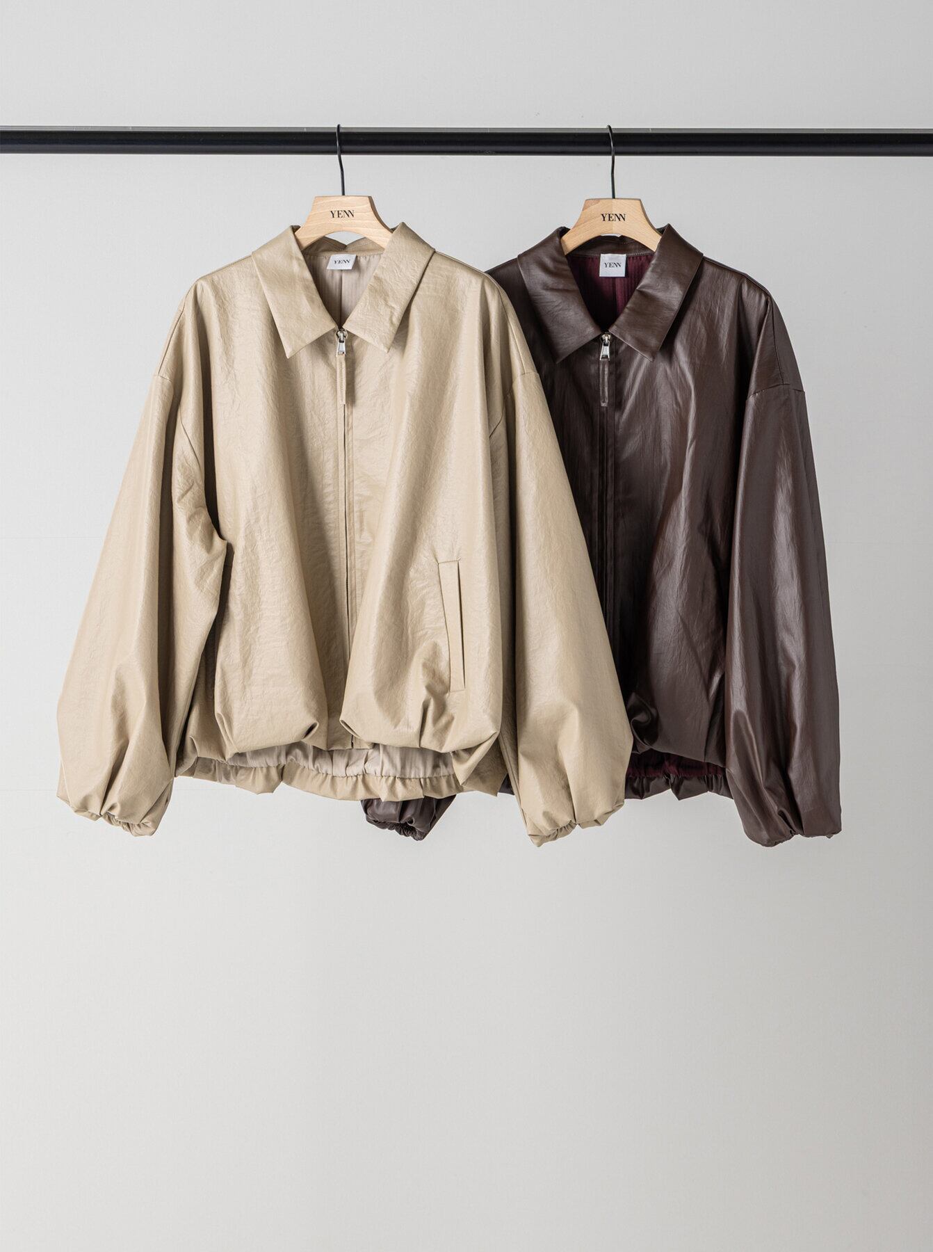【11月上旬〜中旬入荷次第お届けのご予約】LEATHER LIKE BLOUSON Y264-42119 F Y264-42119