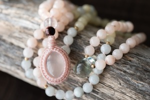 Japamala : Morganite & Rose Quartz