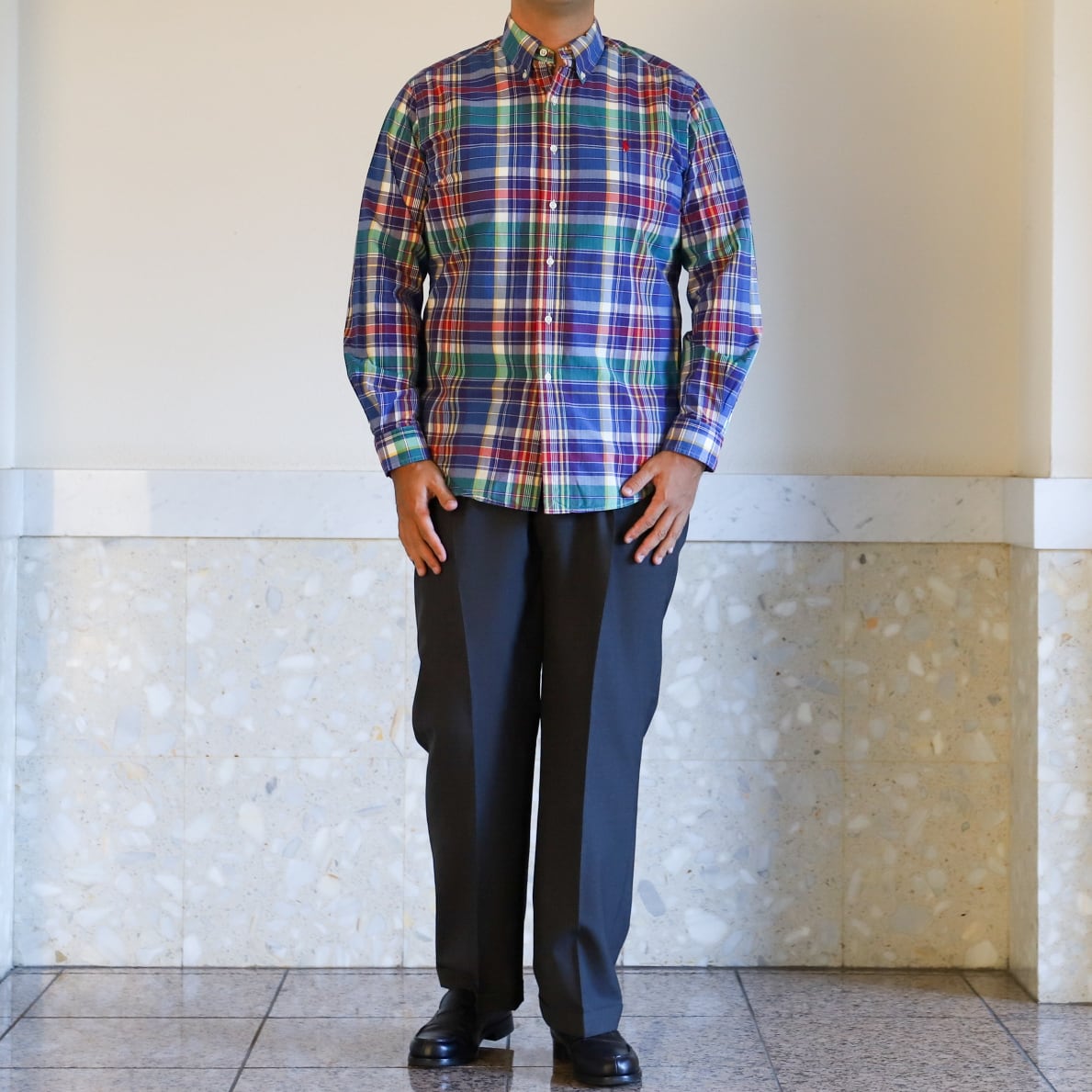 極美品】90s Ralph Lauren special B.D. cotton check shirt mint
