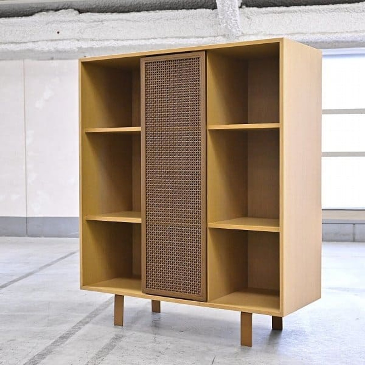 Francfranc「スマルトキャビネット」シェルフ オープンシェルフ スリムキャビネット サイドボード 本棚 オープンシェルフ フランフラン【中古家具/中古インテリア/USED家具ユーズド家具/リサイクル】