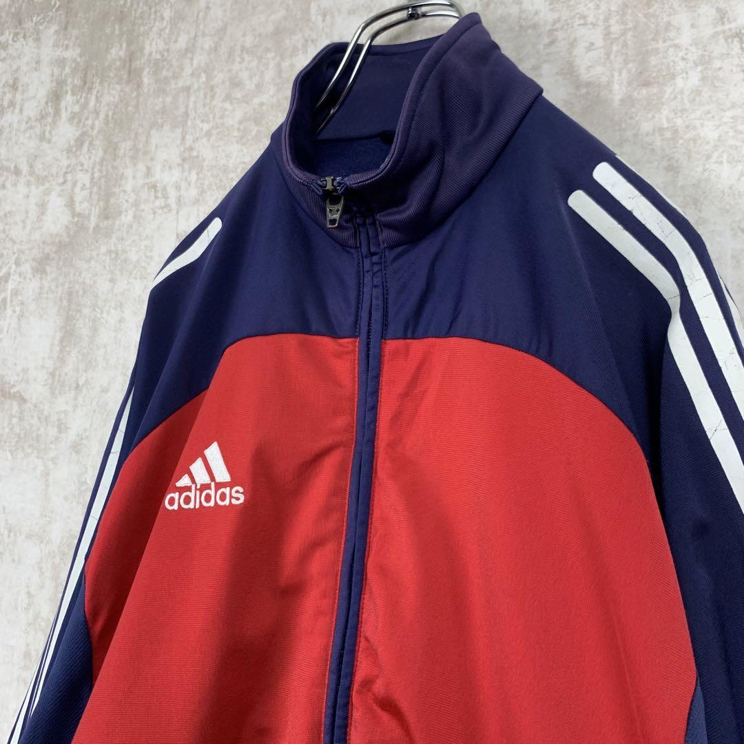 90ｓ ａｄｉｄａｓ アディダス トラックジャケット ジャージ  黒 赤 ウェア