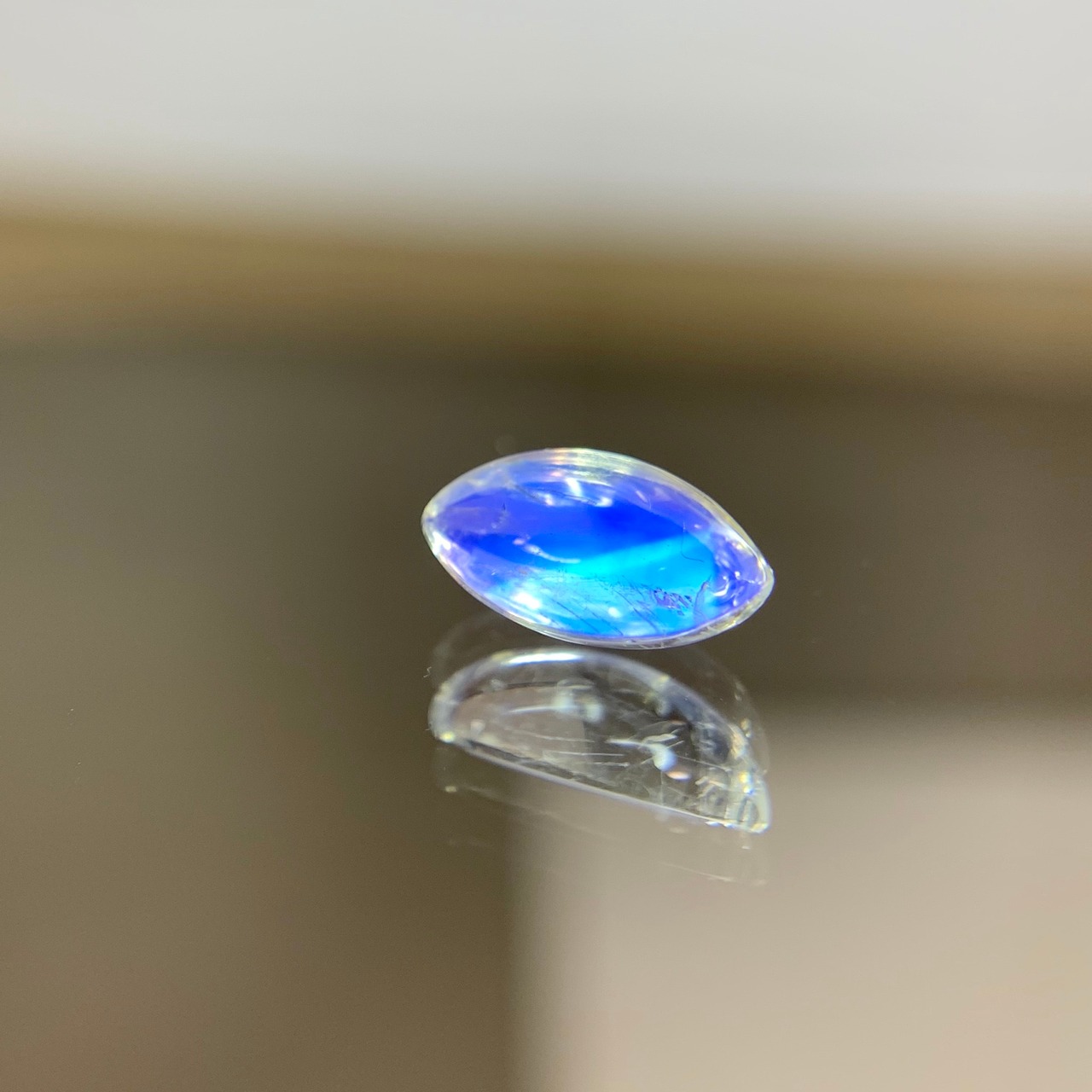ブルームーンストーン 1.354ct 簡易ソーティング付き マーキス