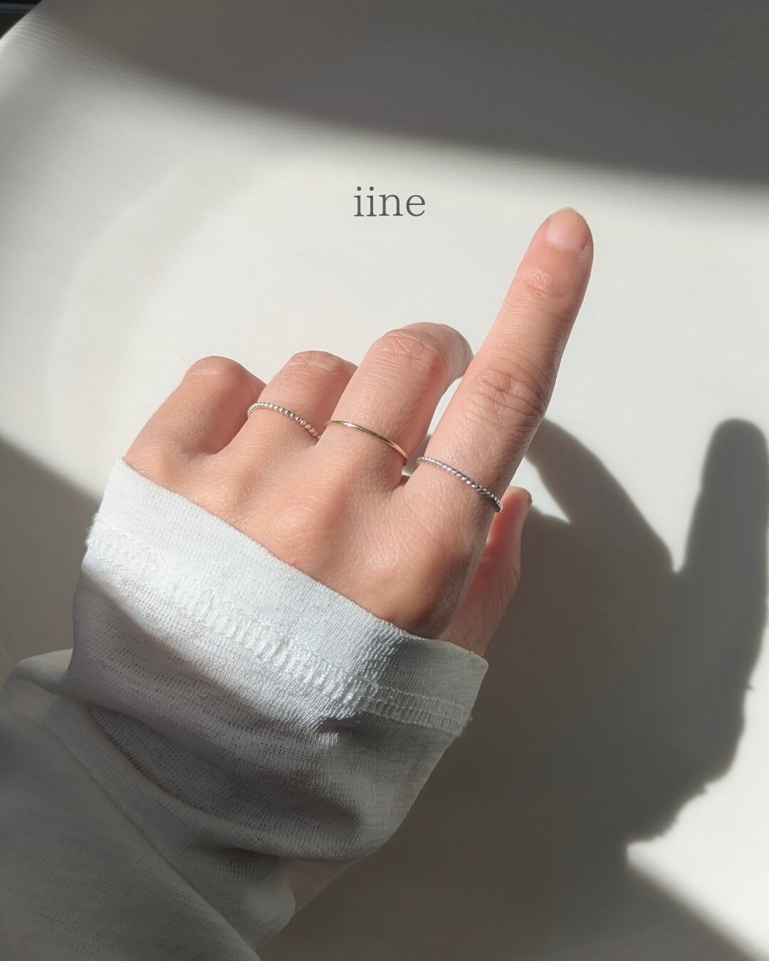 k10】ベーシックで上質な*つけっぱなしリング*k10プレーンリング