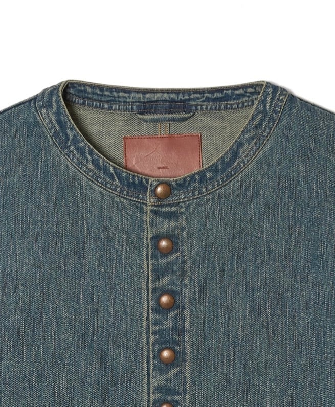 26SS】SUGARHILL FADED BUTTON DENIM JACKET(FADED INDIGO) 26440406