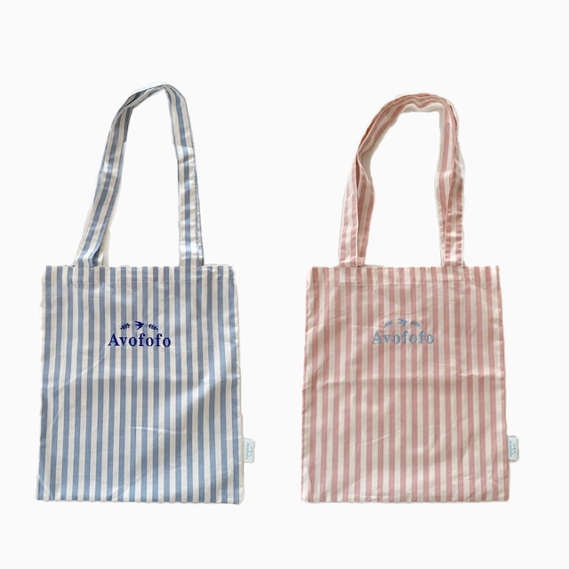 【即納】avofofo stripe tote bag