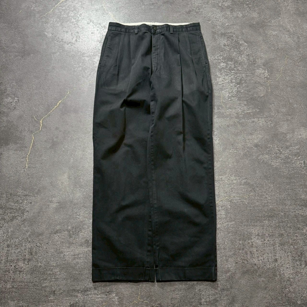 90s Polo by Ralph Lauren Black HAMMOND PANT W34 ラルフローレン