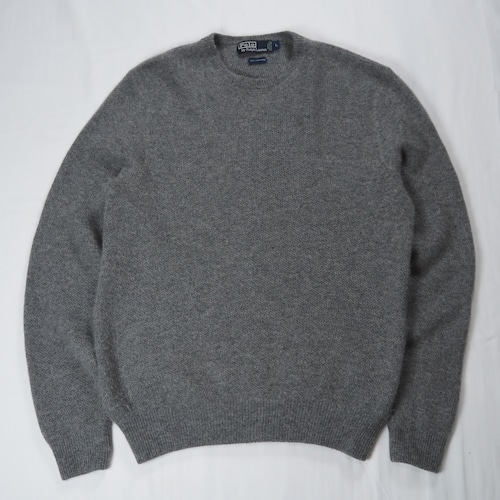 90's Ralph Lauren カシミヤ100% ニット Lサイズ グレー