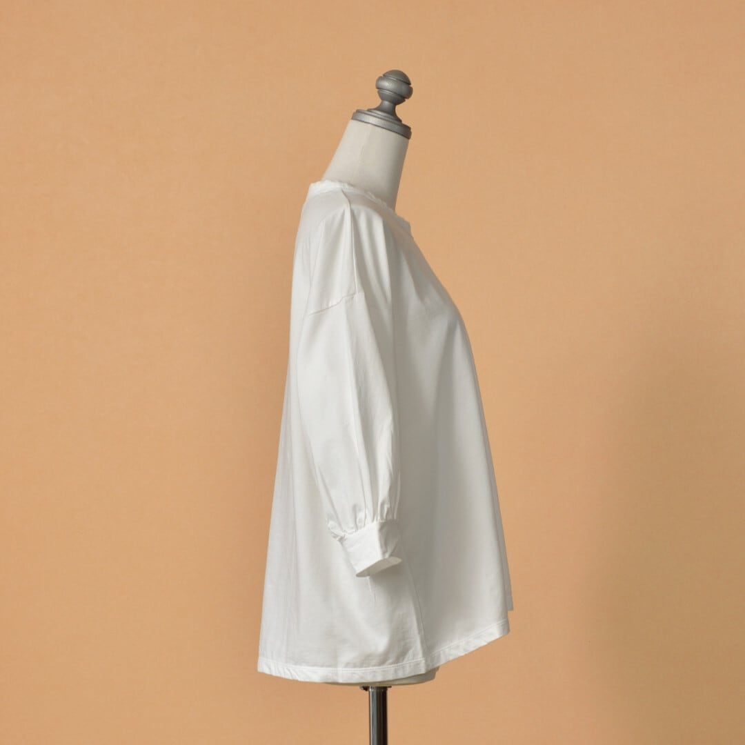 prit プリット 超長綿7分袖ボリュームスリーブシャツ