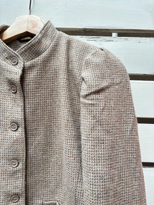 70’s stand up collar wool jacket