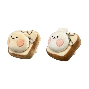 [くまりんうさりん] 食パンはまりん ぬいぐるみ キーリング （全2種）　