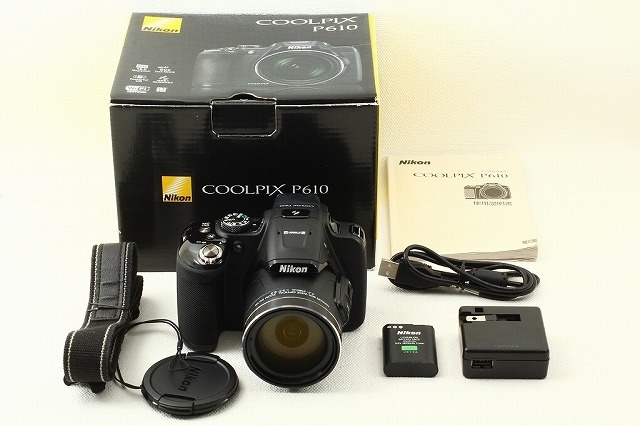 Nikonニコン COOLPIX P610 ブラック 元箱付き 極上品ランク