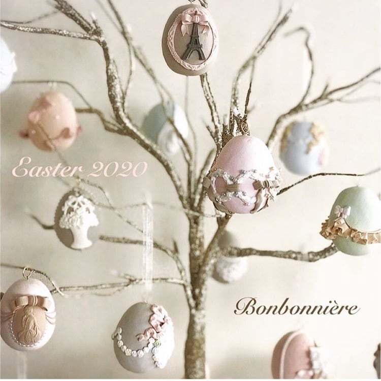 イースターエッグ マリアージュシリーズ *花冠* エッグオーナメント