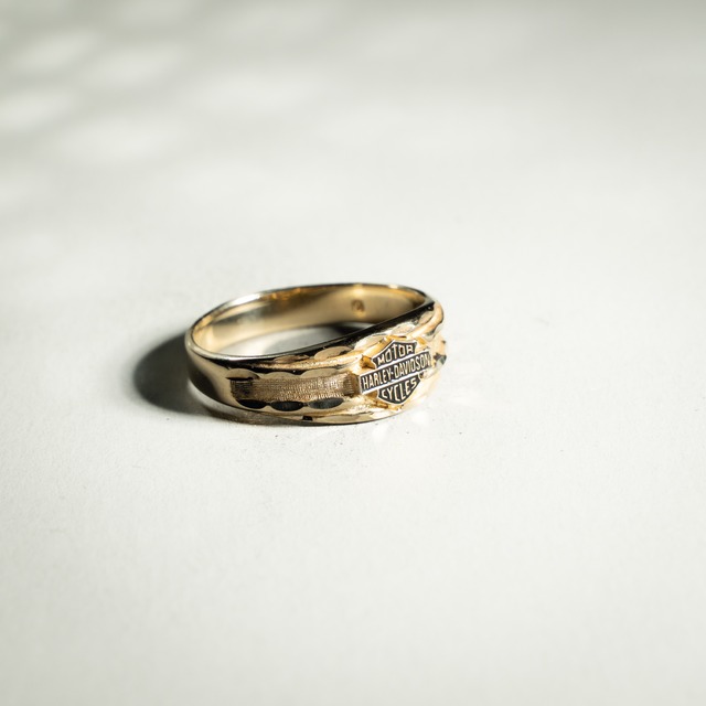 Official Harley Davidson Vintage Gold Ring S