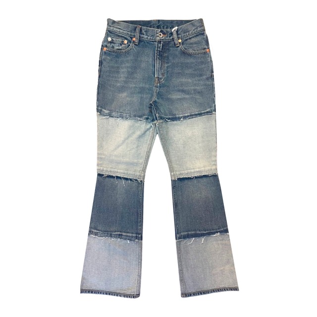 Reworked Side Slit Wide Jeans