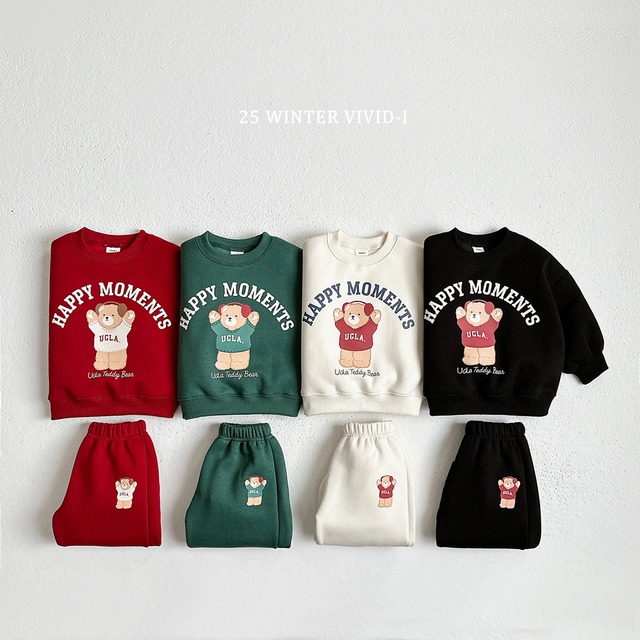 earmuff bear top and bottom【VIVID】※12月下旬〜1月上旬発送予定