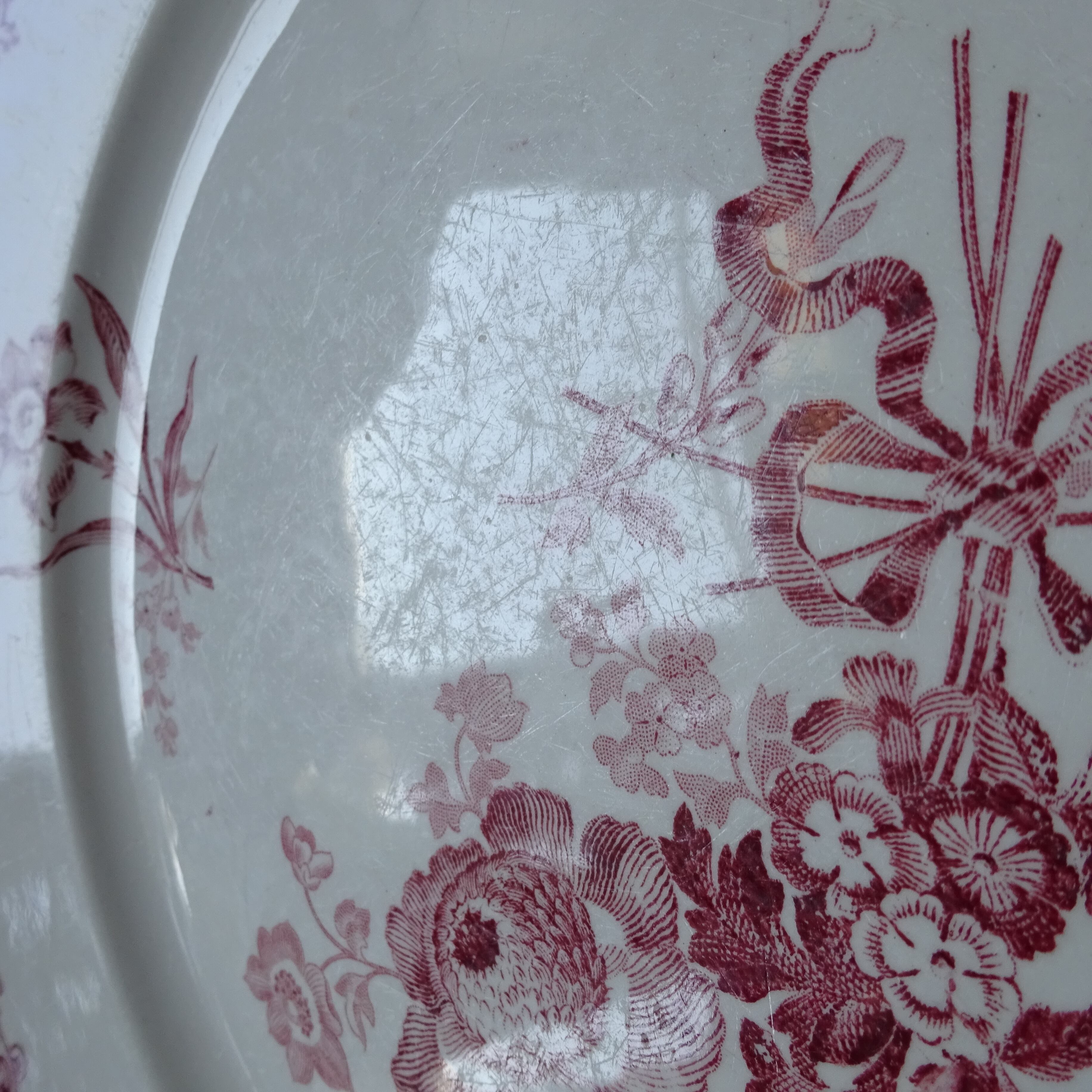 【 Épuisé 】Sarreguemines*modèle《FONTANGES》assiette plate