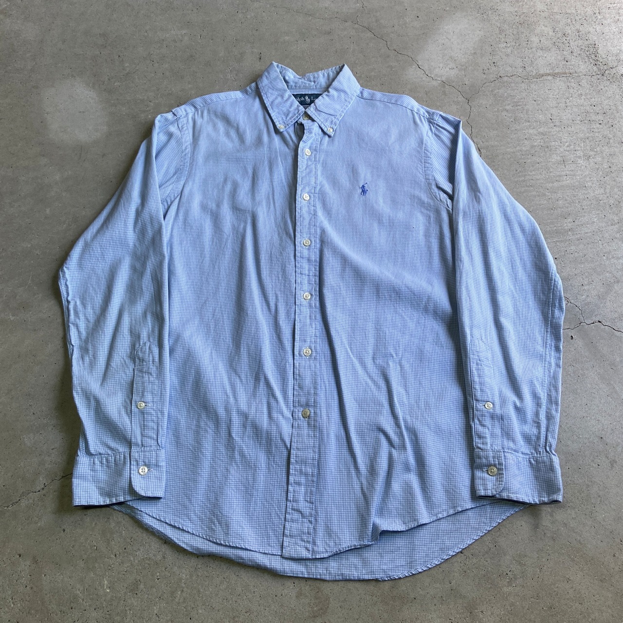 Ralph Lauren ラルフローレン 長袖 CUSTOM FIT ギンガムチェックシャツ 