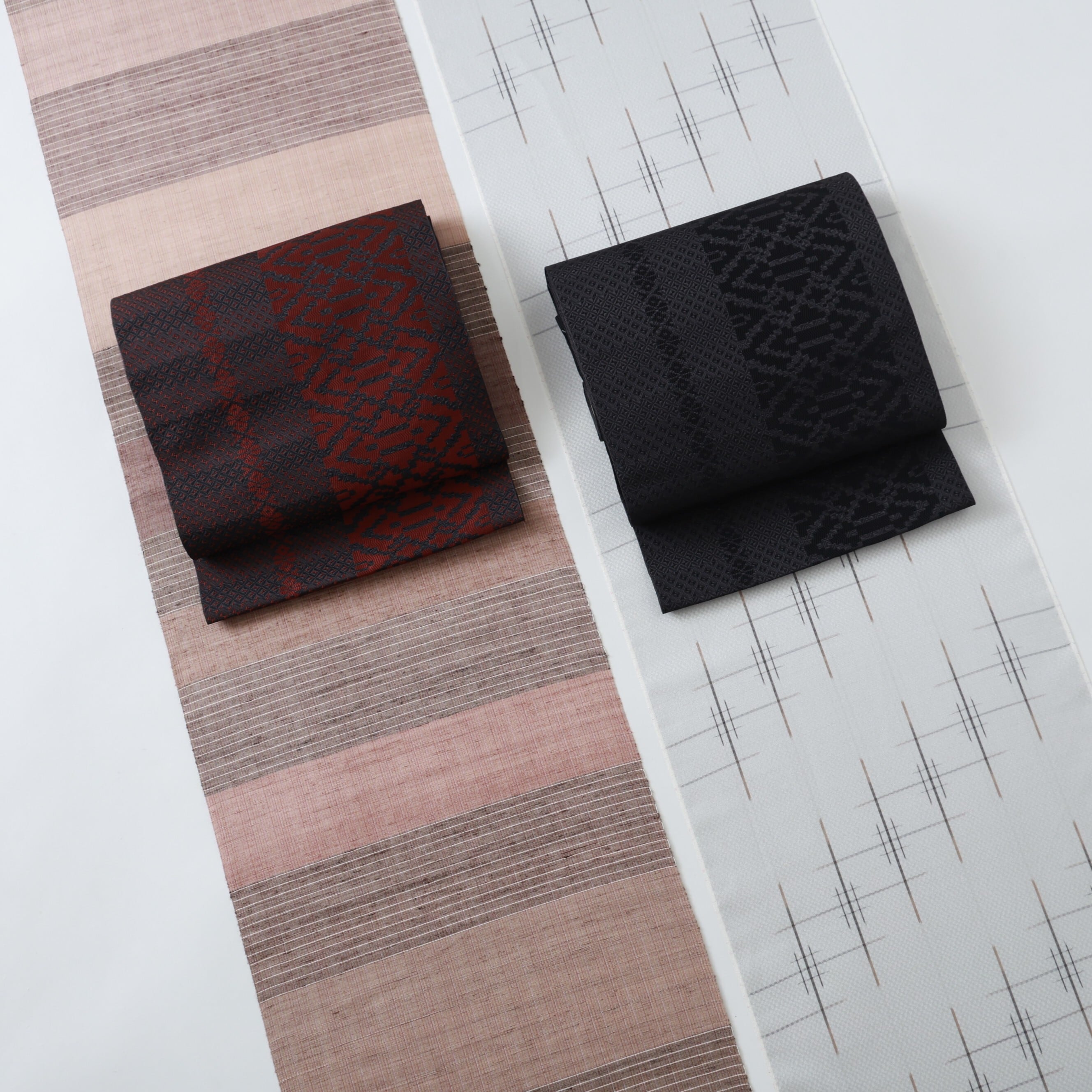 名古屋帯 OKANOオーダー献上：南天 なんてん | OKANO博多きもの制作所