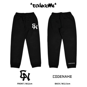CODENAME「CN BB Logo Sweat Pants Black/Gray」