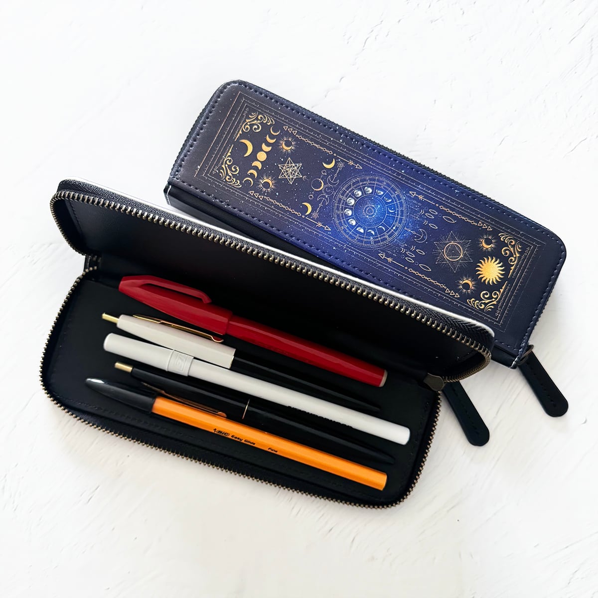 夜空に降り注ぐ流星柄 ペンケース 筆箱 | LALA CloveR.幻想的雑貨屋