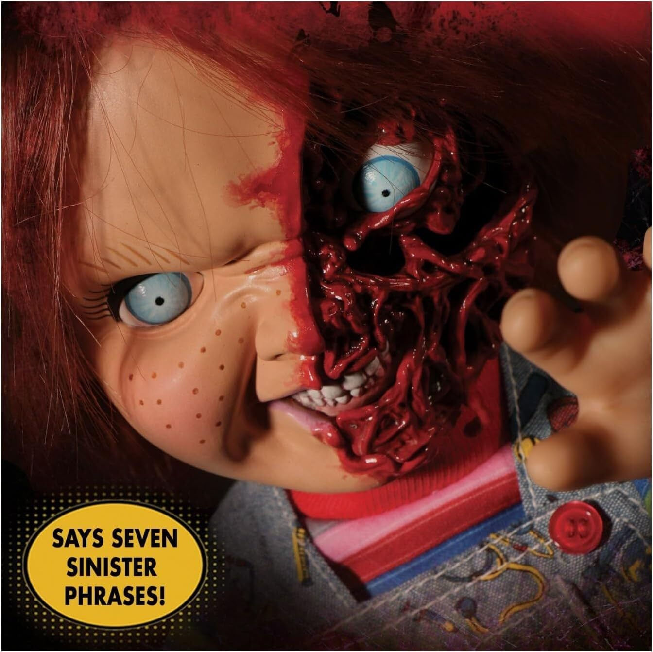 メズコ 正規品 ピザフェイス チャッキー トーキングドール フィギュア 35cm ASTRO ZOMBIES | MEZCO DESIGNER SERIES CHILD'S PLAY 3 TALKING