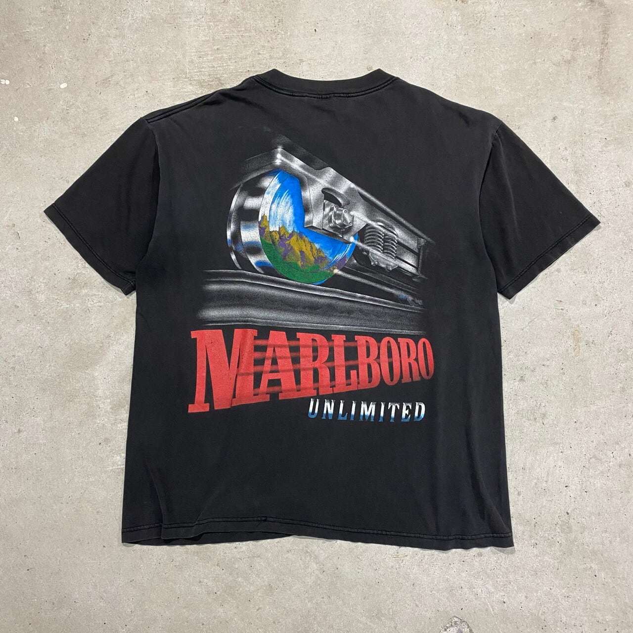 90年代 Marlboro マルボロ ロゴ バックプリントTシャツ