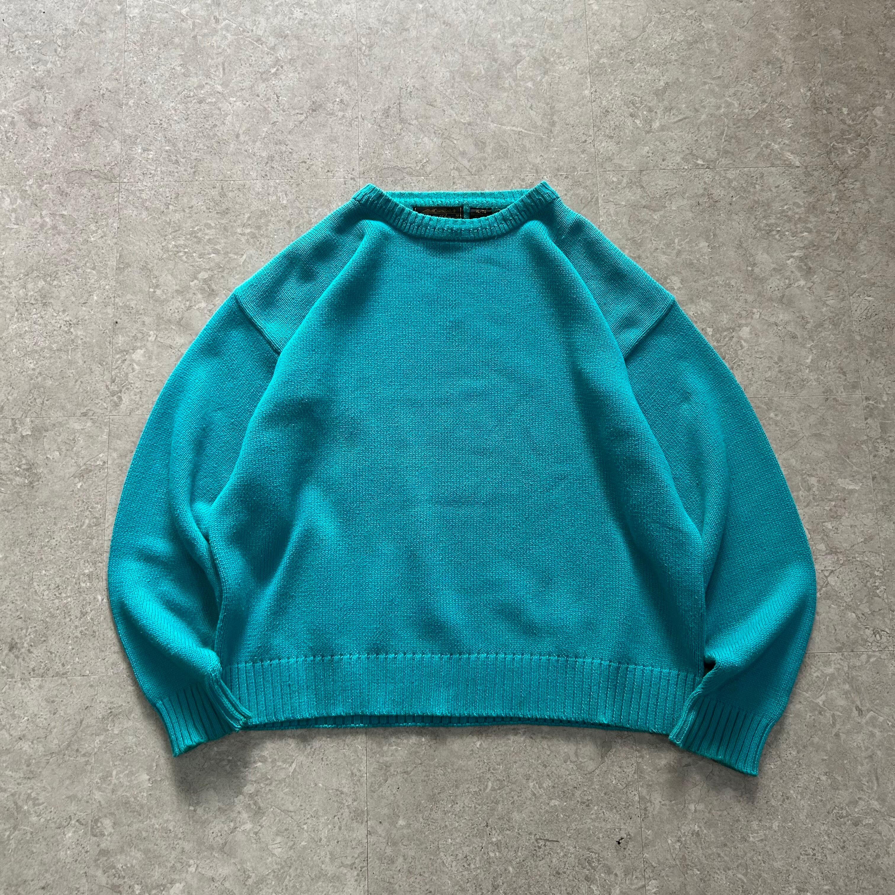 希少 80s Eddie Bauer Cotton Knit黒タグ 希少 80s Eddie Bauer cotton