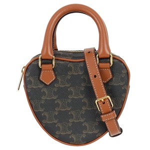 Unused CELINE セリーヌ ハート 3WAY ミニバッグ 198222BZJ.04LU タン トリオンフ 未使用品