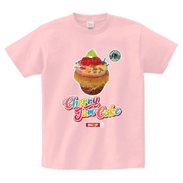 チェリージャムケーキ Tシャツ-RETRO Tシャツ：ライトピンク ※ピーチ廃番で色変更になりました。