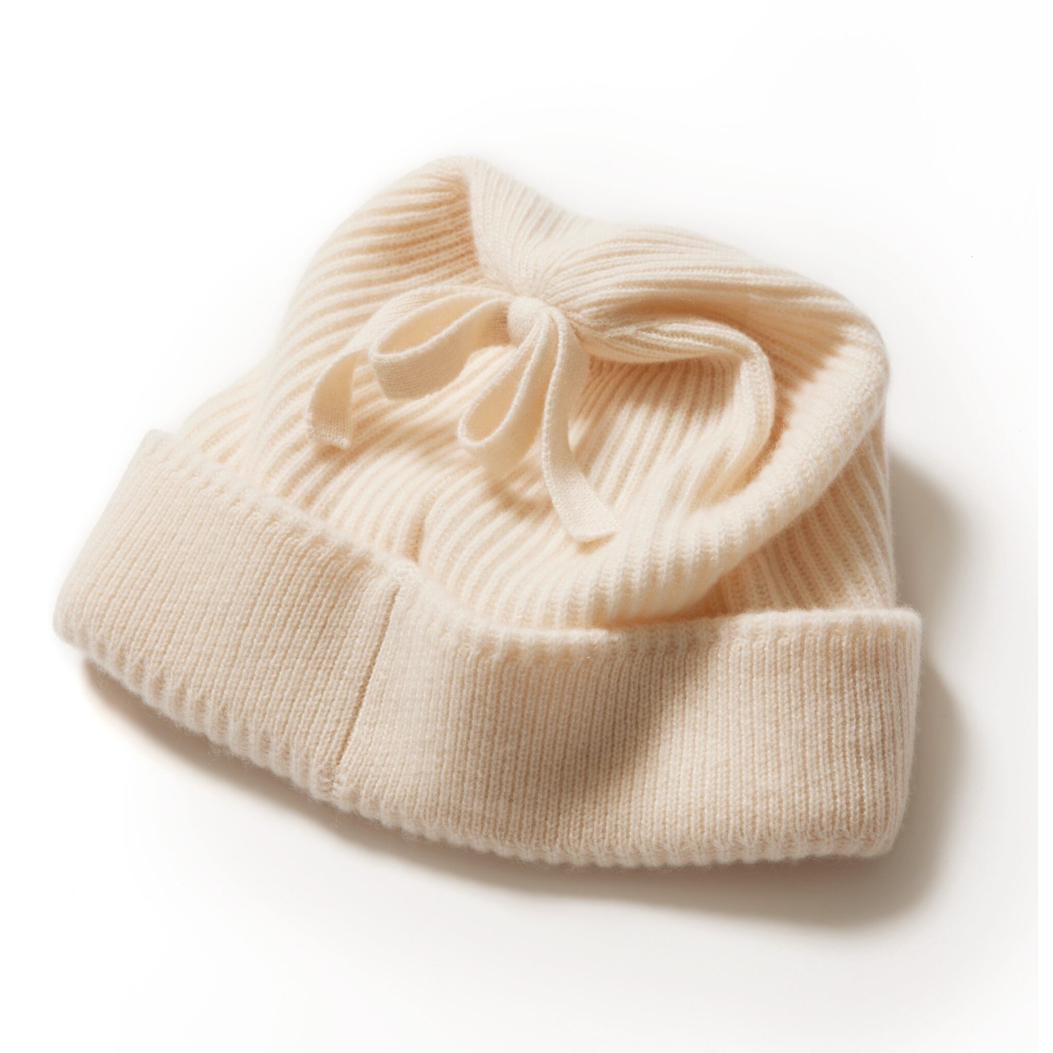 cccmalie シーマリー　カシミヤ　リボンニット帽 カシミヤ リボンニット帽（2色展開） | cccmalie