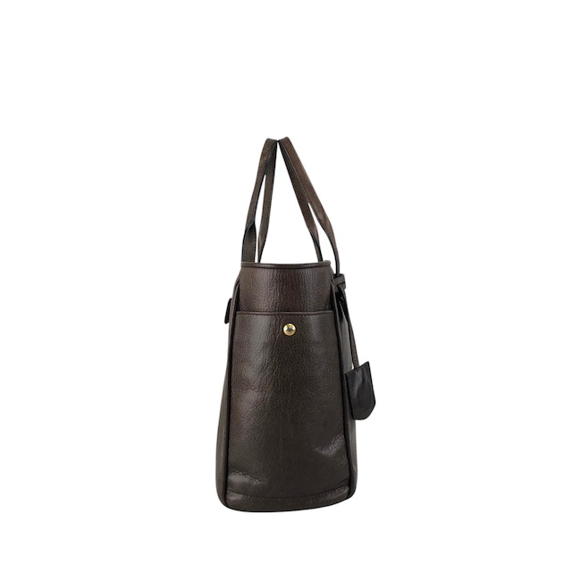 LOEWE ロエベ ヘリテージ ハンドバッグ ブラウン 型押しロゴ レザー トートバッグ vintage ヴィンテージ オールド faniey