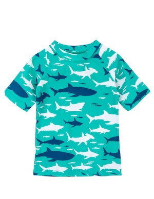 SALE Hatley サメ　Boy's半袖ラッシュガード（SPF50）ToothySharkShortSleeveRashGuard