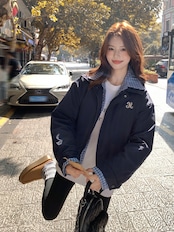 重ね着風アウター