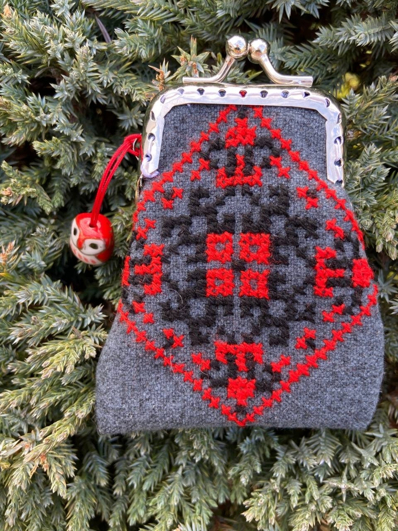 ウクライナ刺繍チェーンポーチ・コインケース　財布　 UA.Designer - 4