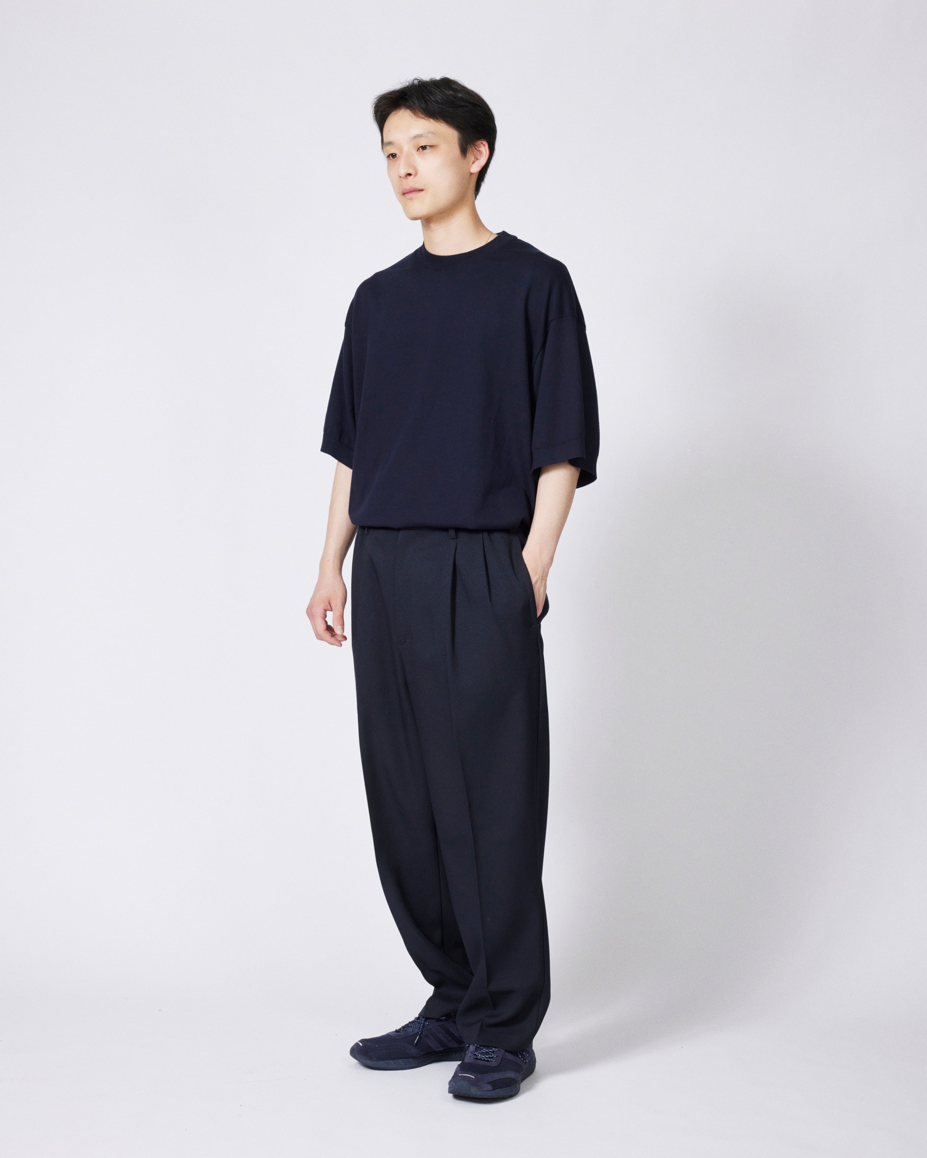 everyone polyester twill chef pants (NAVY) | everyone