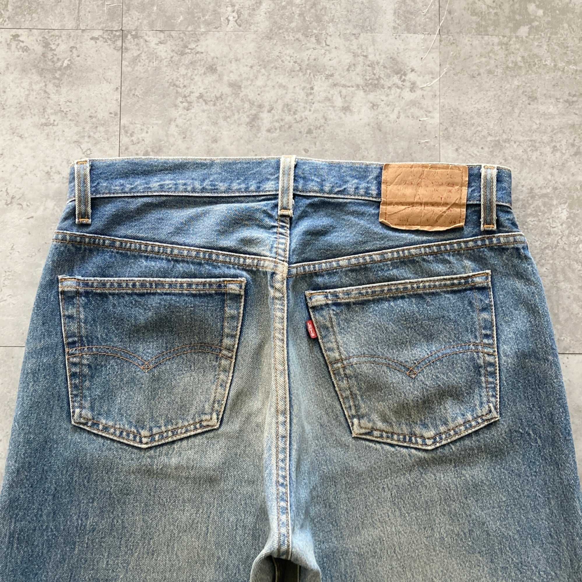 W34 L34】90's US.Levis 501 リーバイス サンベニート工場(553) ボタン