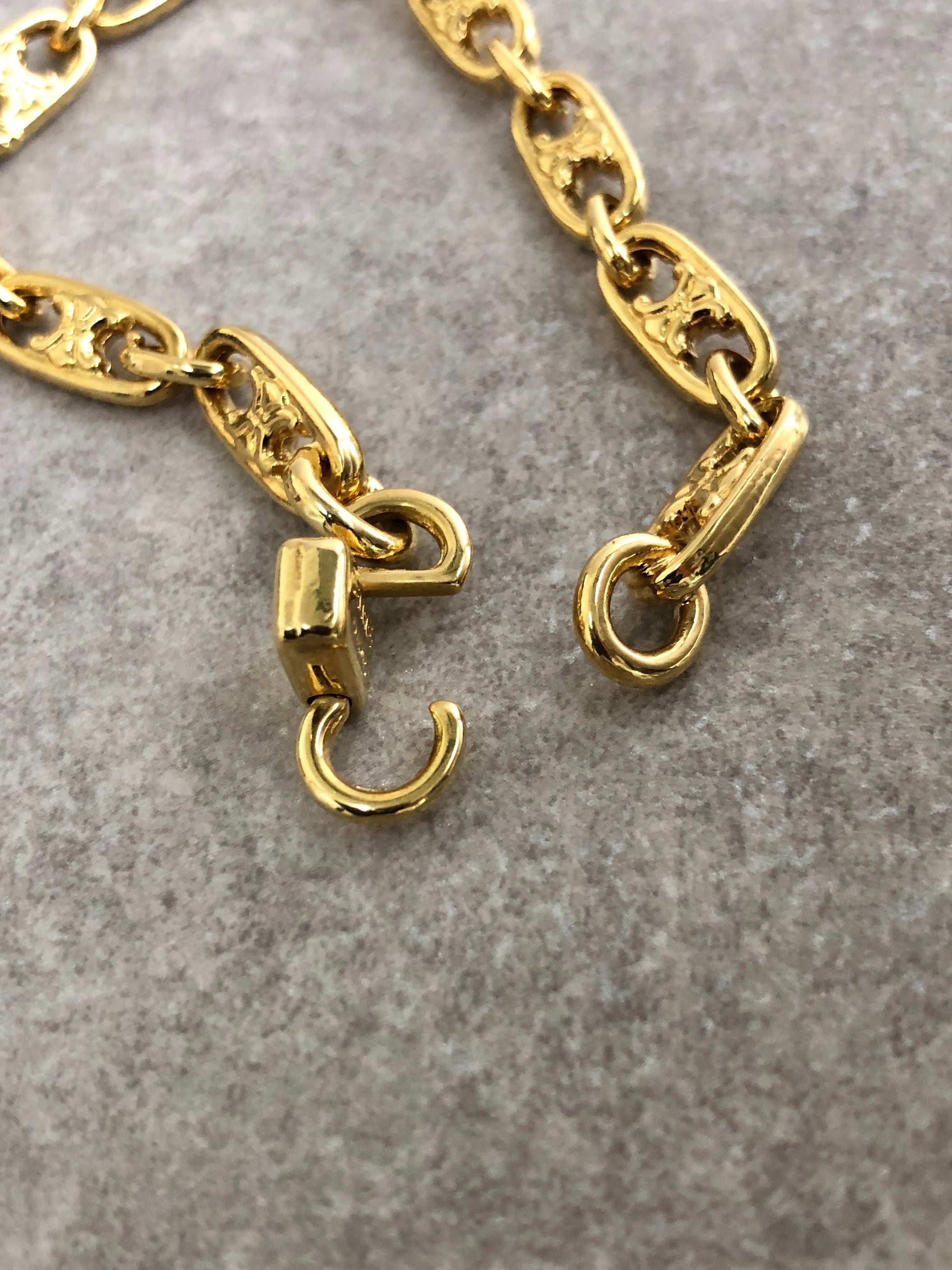 CELINE セリーヌ ブレスレット ゴールド ブラゾン vintage