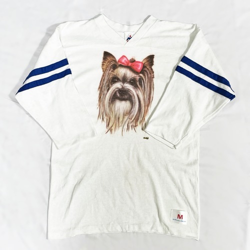 Vintage Yorkshire Terrier Football T Shirts Made In USA