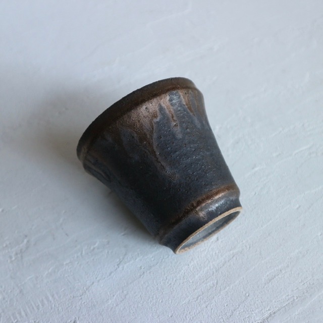 AS　文五郎窯　金彩蓋付碗