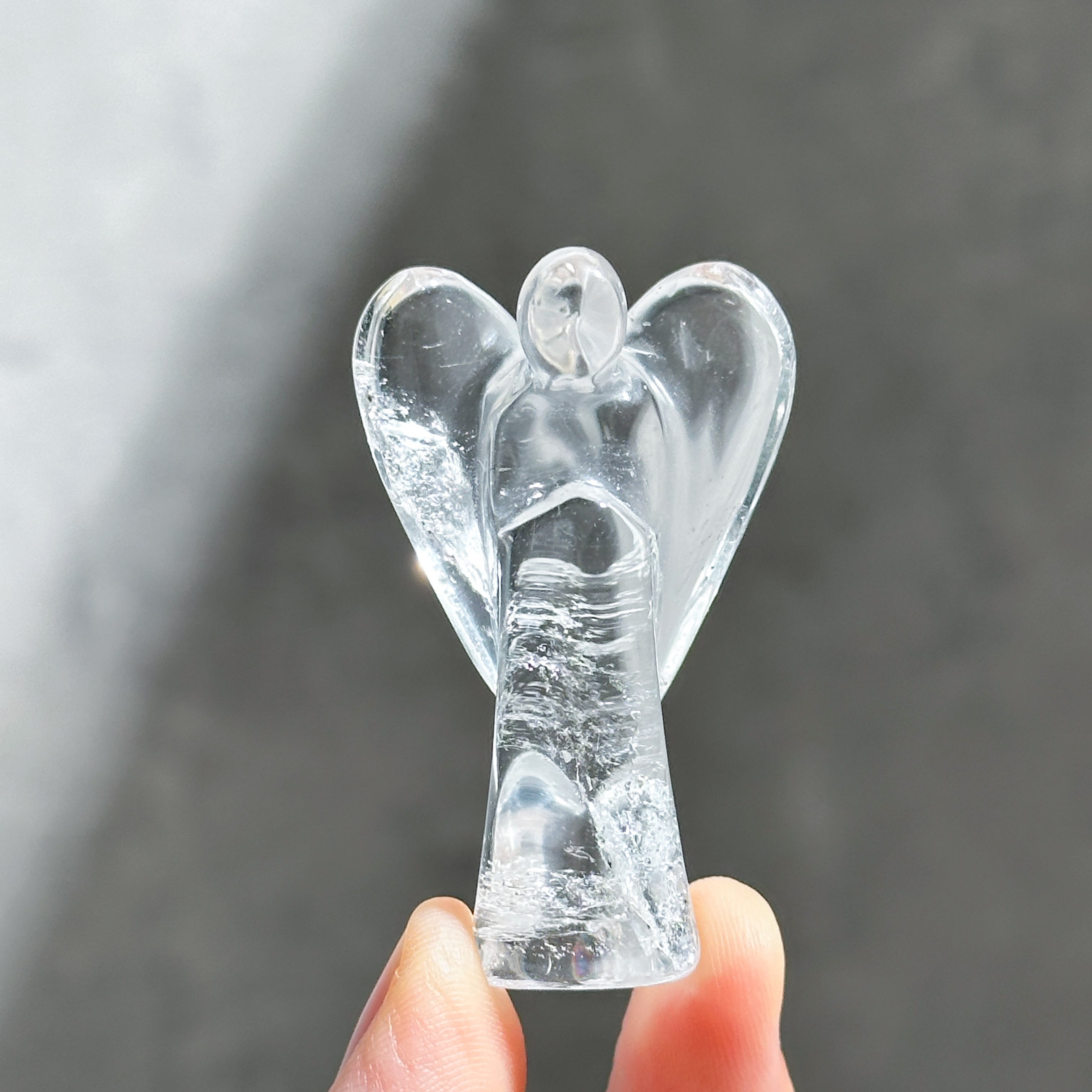 クリアクォーツ  ミディアムエンジェル 22◇Clear Quartz Angel◇天然石・鉱物・パワーストーン