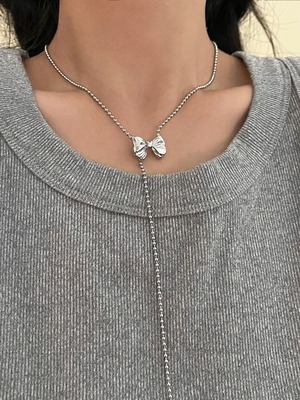 【即納商品】aplomb ribbon necklace