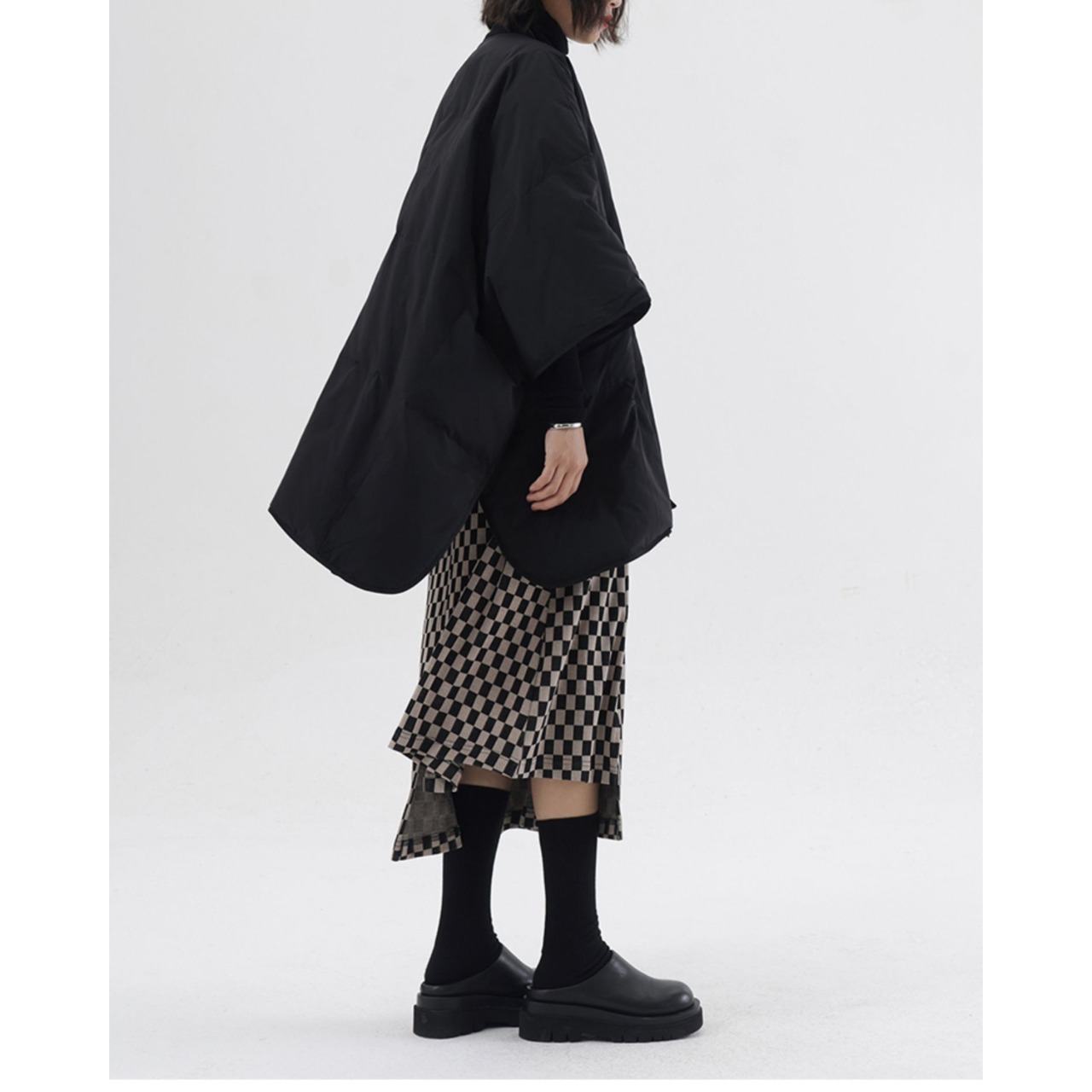 サイドスリットチェック柄スカート   F0102 - 9