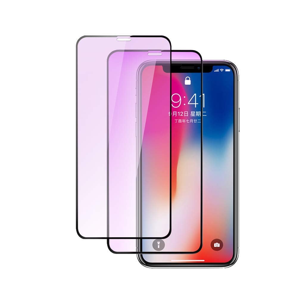 ブルーライトカット】iPhone XS Max ガラスフィルム【2枚セット