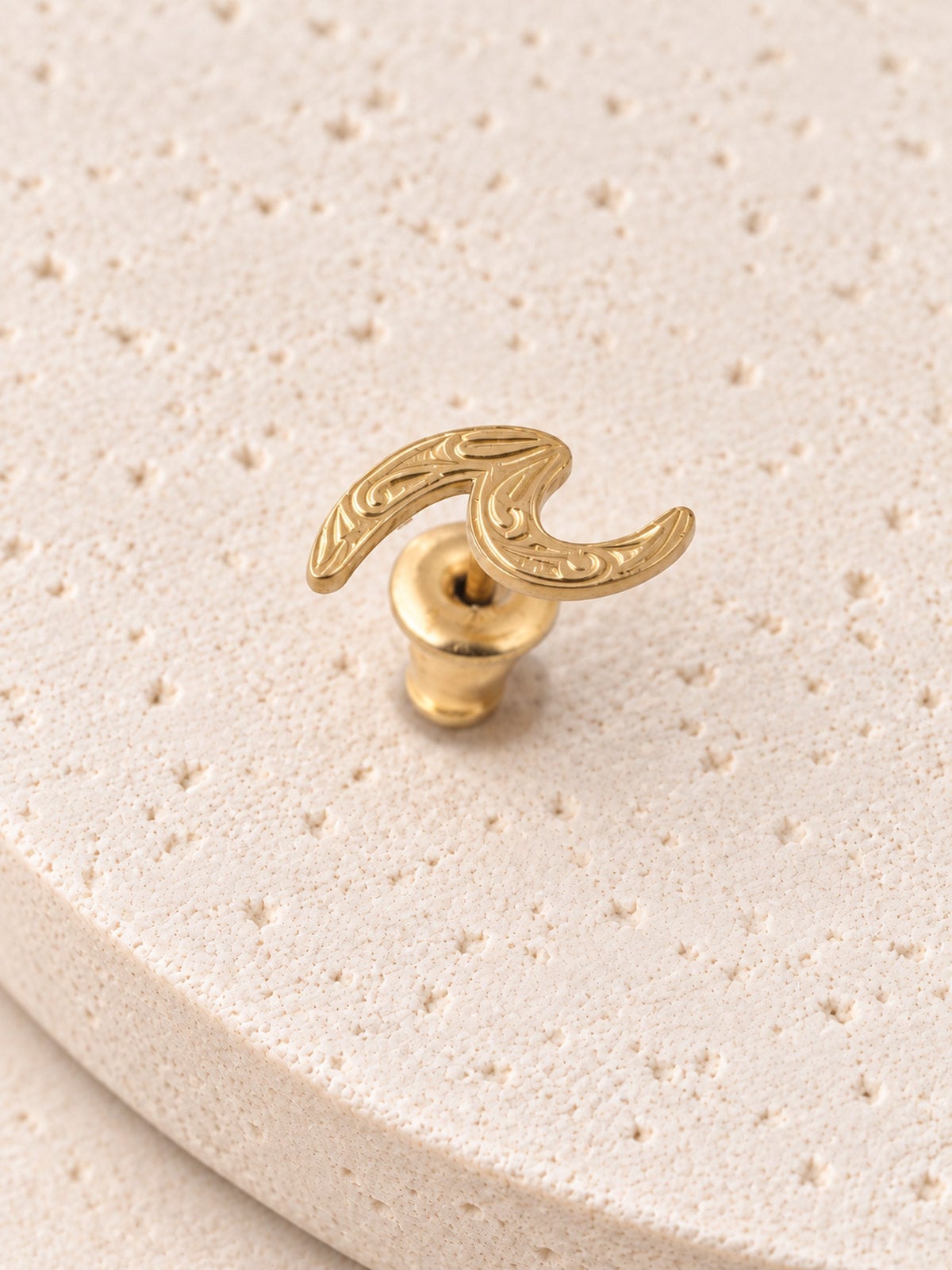 316L hawaiian wave pierce（ 片耳用 ）#p04 | rani