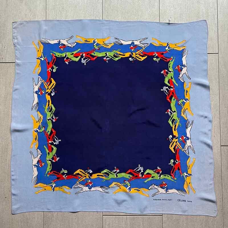 スカーフ セリーヌ シルクスカーフ CELINE セリーヌ RAOUL DUFY