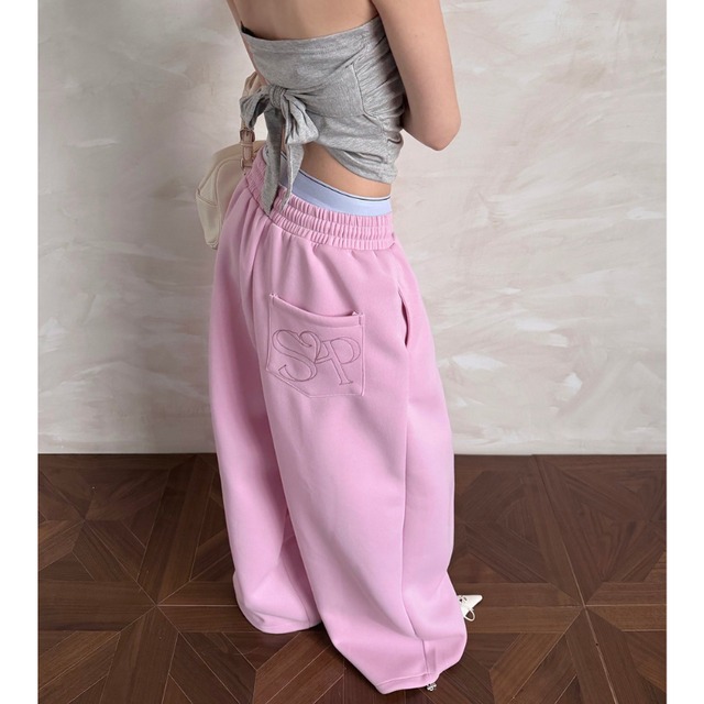 tucked sweatpants　タックスウェットパンツ　J1788