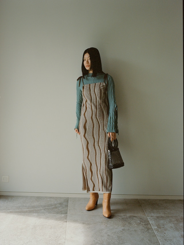 501-NT-003・Flare sleeve PO / C/♯sage green