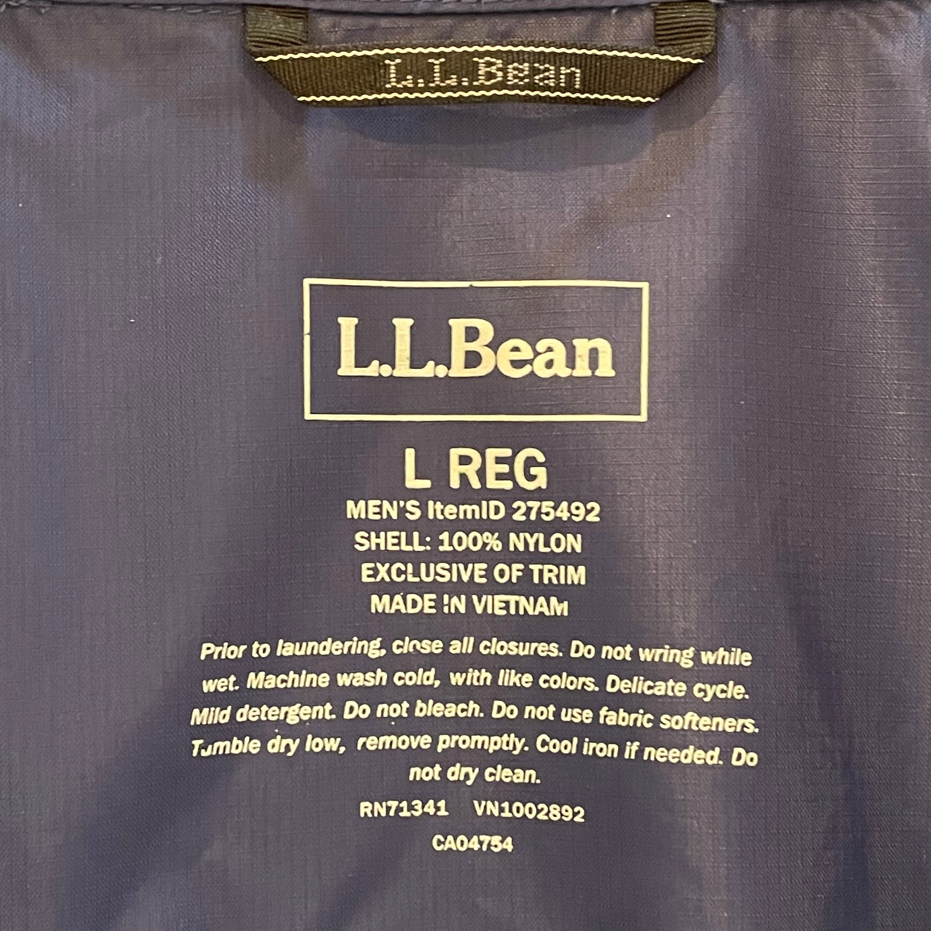 L.L.Bean】企業系 ナイロンジャケット 刺繍ロゴ 企業ロゴ ワンポイント