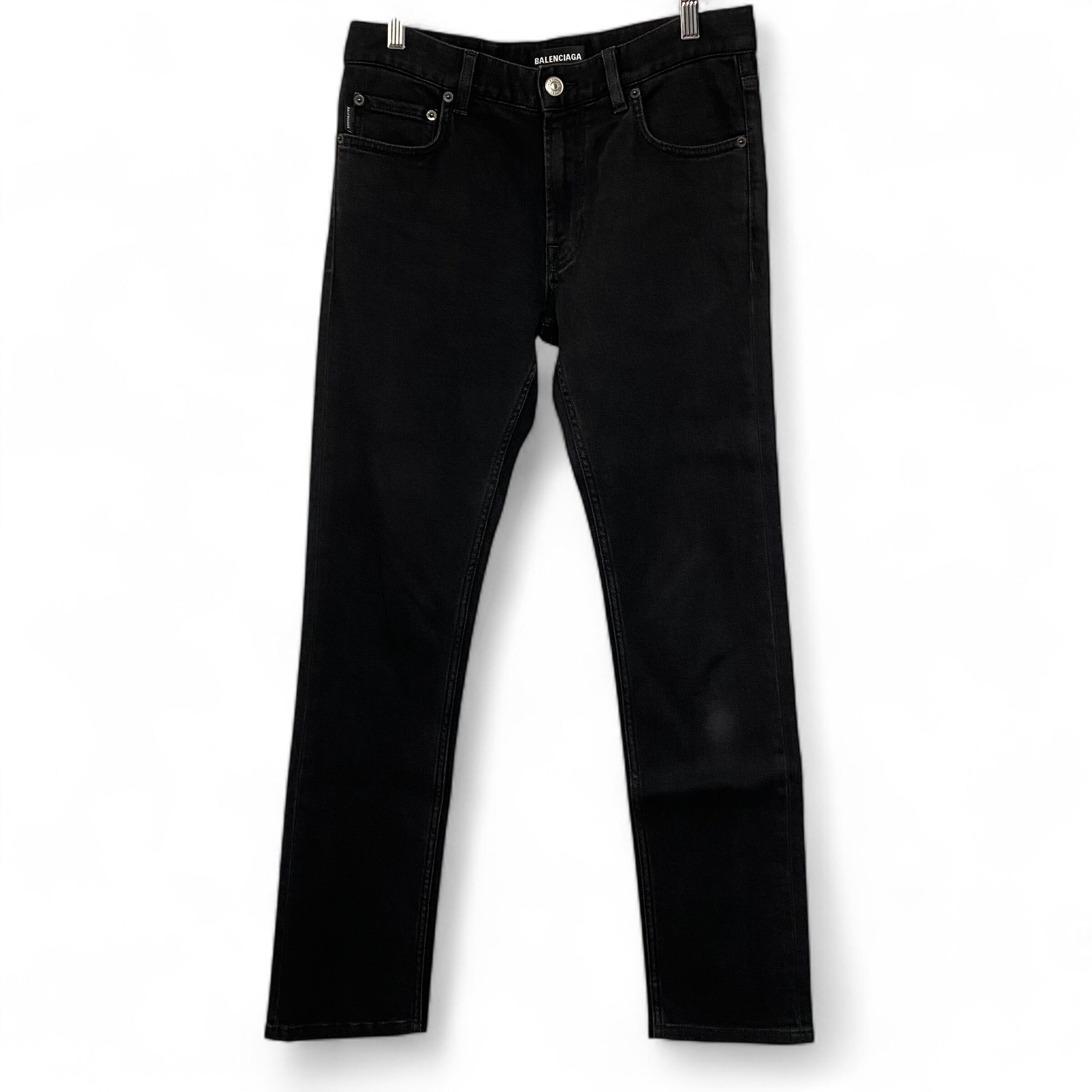 BALENCIAGA Straight Denim Pants Black ストレート デニムパンツ 