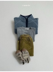 〖取寄〗韓国子供服 / 26winter / minirobe / ツートンフリースハーフジップ / キッズ *S~XL*
